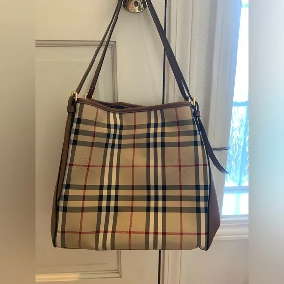 SOLD!! Burberry Horseferry check bag. EUC. Bought new and used only a few times. - Picture 2 of 5